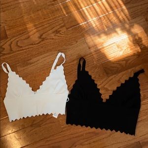 Zara stretchy knitted bra crop top  BLACK ONLY